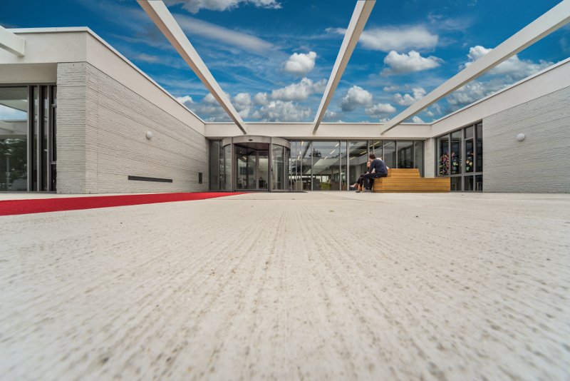 Besenstrich für Betonfertigteile