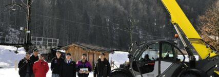 Teleskoplader für die Zugspitzbahn
