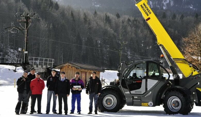 Teleskoplader für die Zugspitzbahn