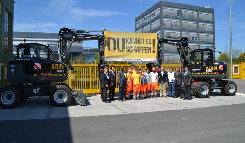 Schwarze Bagger für Weiss-Azubis