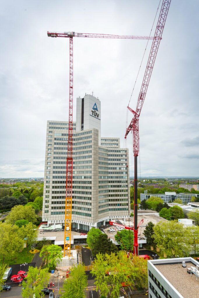 Deutschlands höchster freistehender Baukran