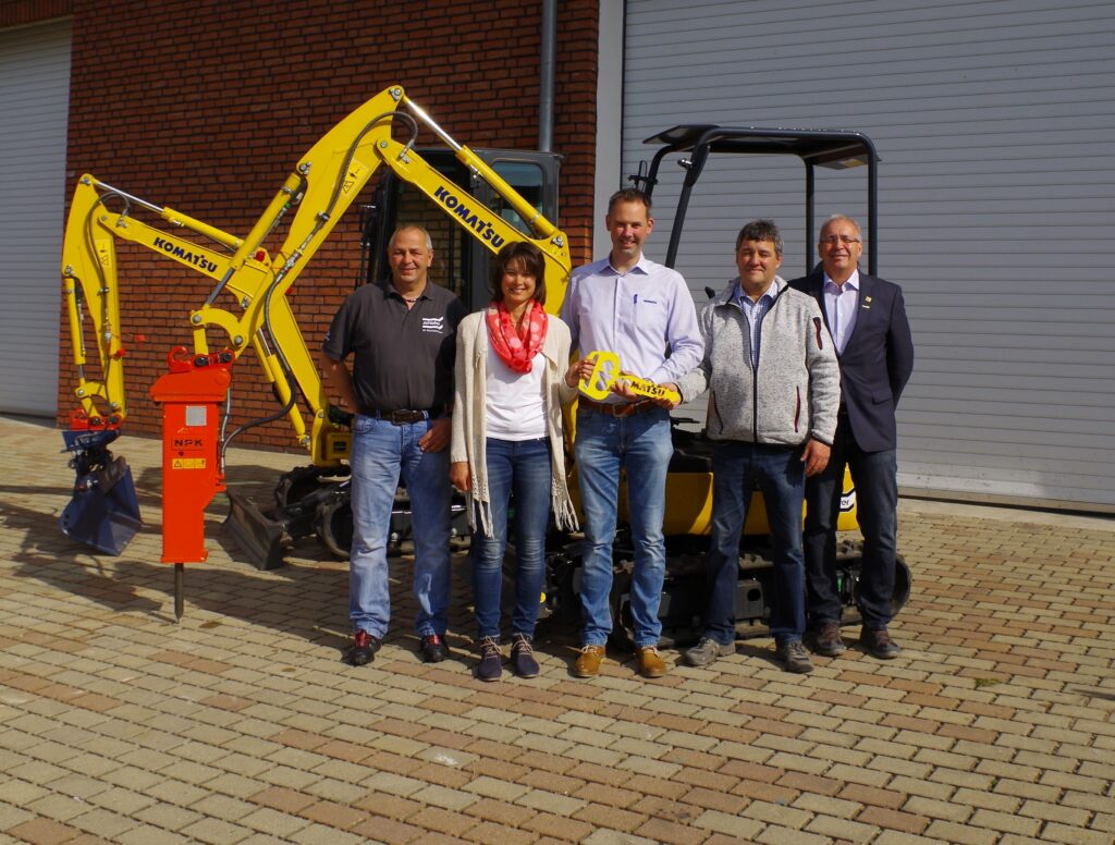 Komatsu-Minibagger für Mietpark Ries