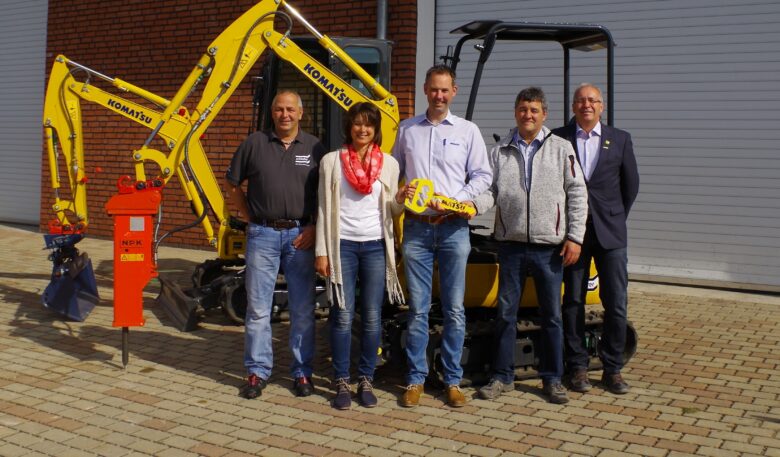 Komatsu-Minibagger für Mietpark Ries