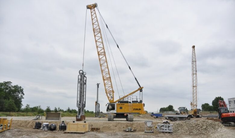 Schlitzwandarbeiten für Bahnausbau