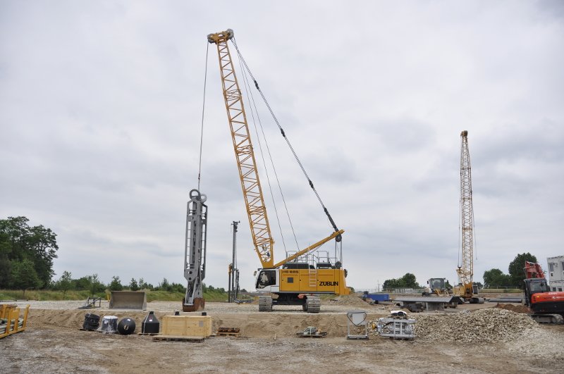 Schlitzwandarbeiten für Bahnausbau