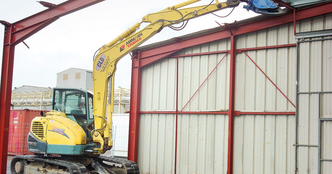 Yanmar Bagger mit Arden Abbruchschere CU350