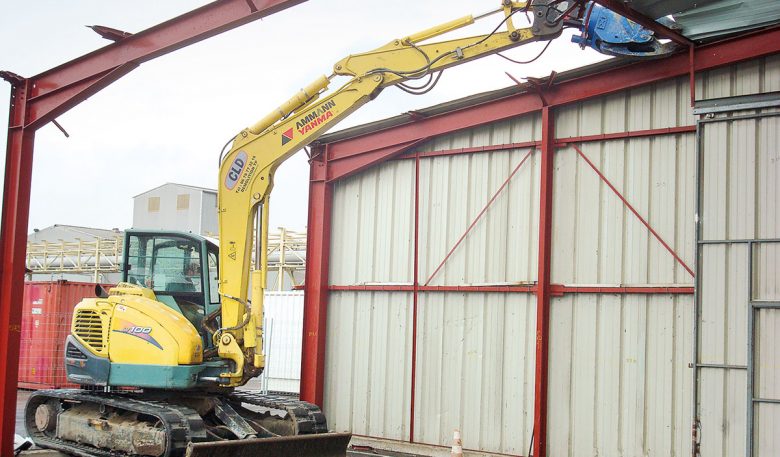 Yanmar Bagger mit Arden Abbruchschere CU350