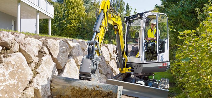 Wacker Neuson, Minibagger EZ 38 mit Schwenkschaufel