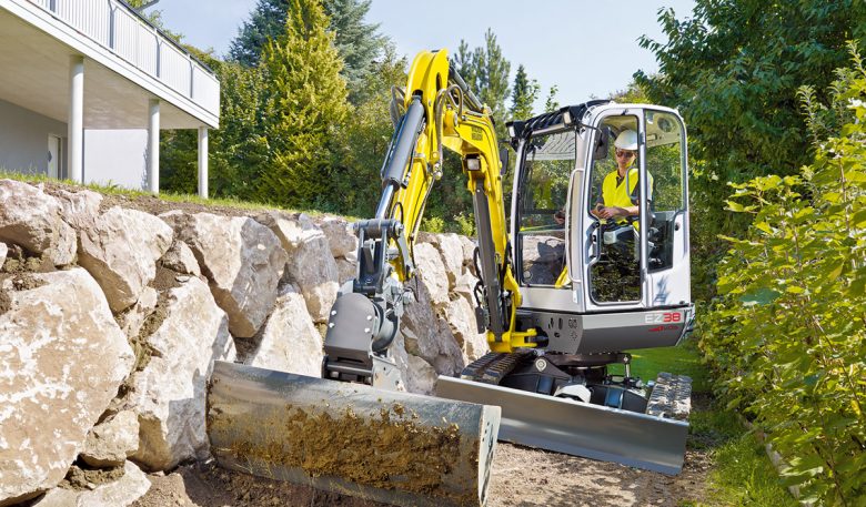 Wacker Neuson, Minibagger EZ 38 mit Schwenkschaufel