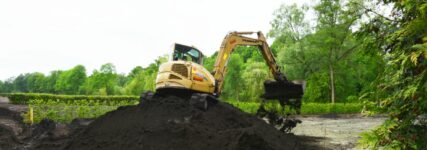 Großer Einatz im Kleingartenbau