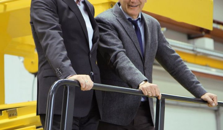 Präsident Bomag-Gruppe Jörg Unger und Ralf Junker