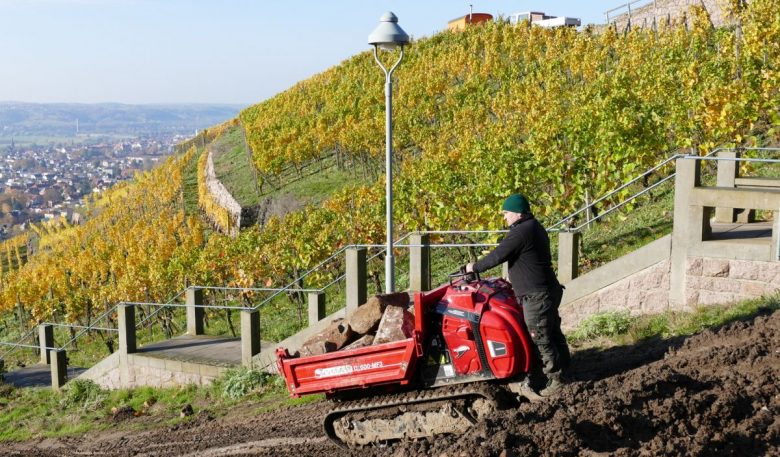 Schäfer Dumper D 1600-MF3 im steilen Weinberghang