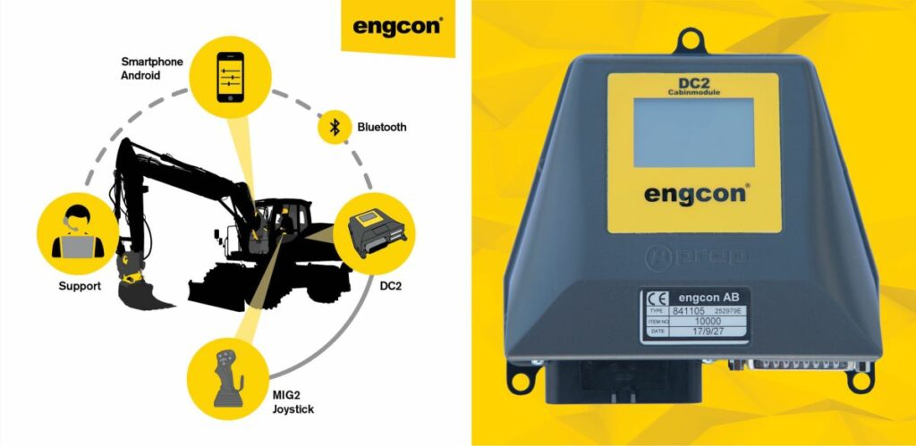 Engcon Steuerung für Bagger