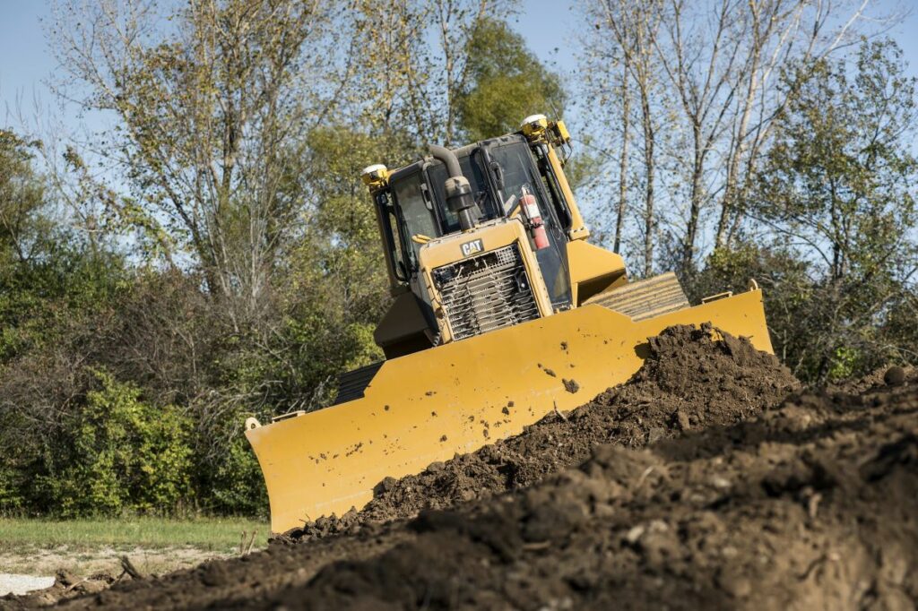 Dozer mit Trimble Steuerungsplattform Earthworks