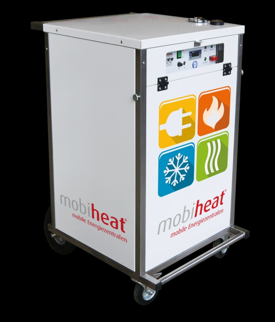 Mobile Hybrid-Heizzentrale von Mobiheat