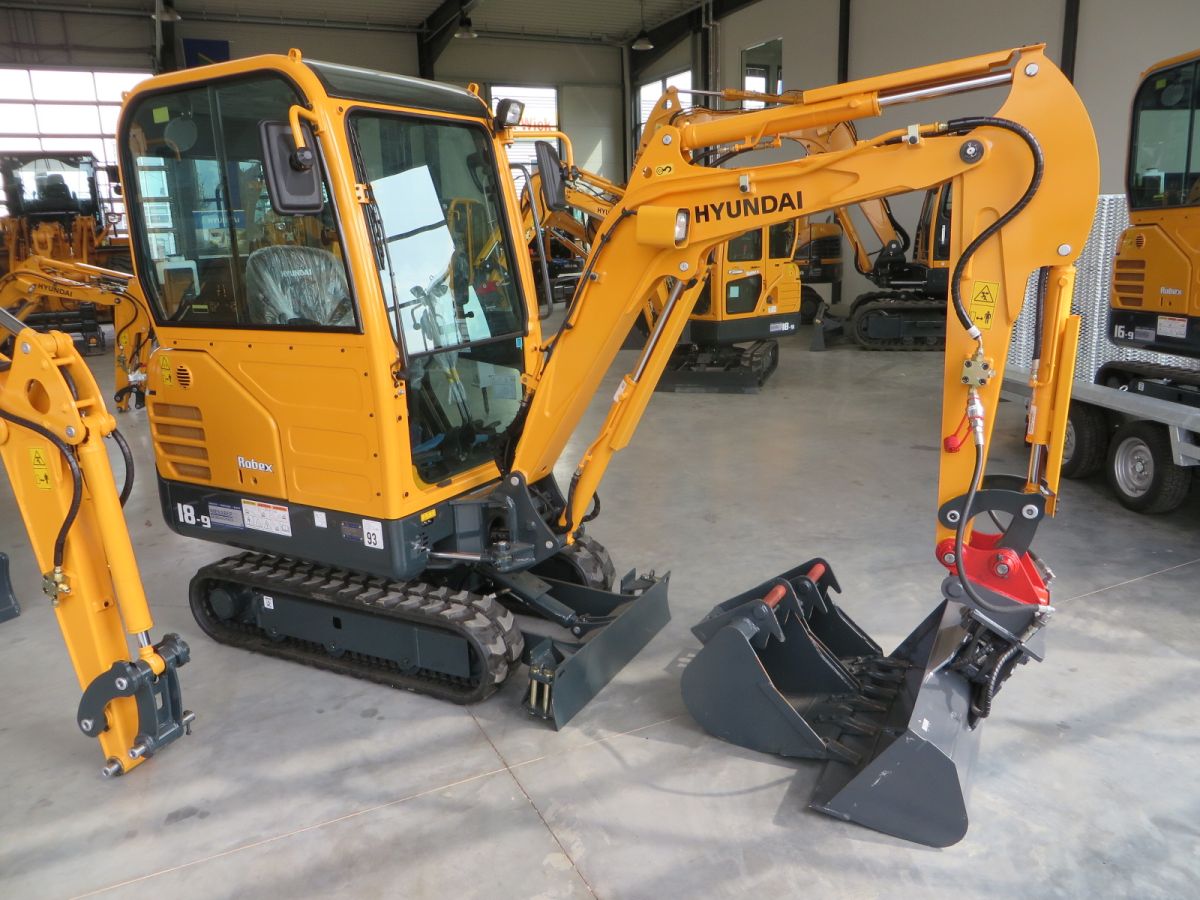 Hyundai Minibagger mit mehr Standfestigkeit durch höheres Betriebsgewicht