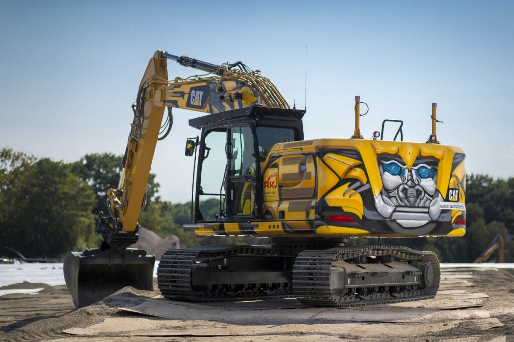 Der Roboterbagger Kettenbagger Cat 323