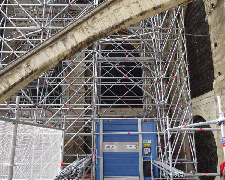 Sanierungsarbeiten an Notre-Dame in Paris