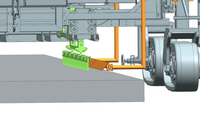 Bürstenreinigungseinheit des TCM 180i von Wirtgen