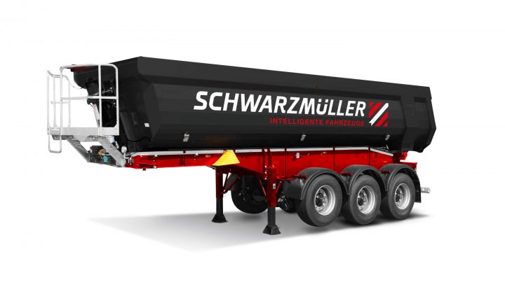 Stahlsegmentmulde mit angetriebener Hinterachse