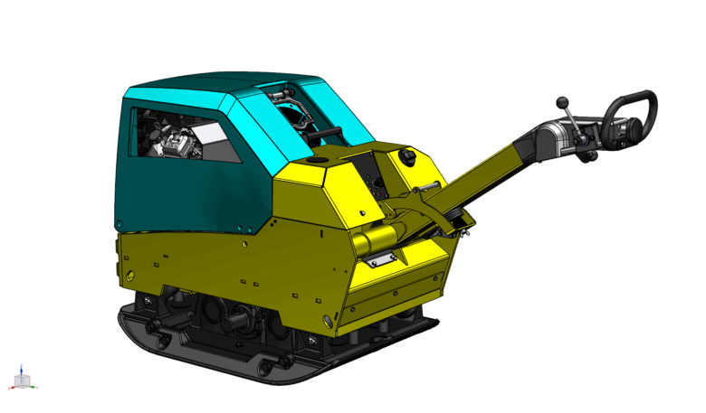 Rüttelplatte mit Hybridantrieb