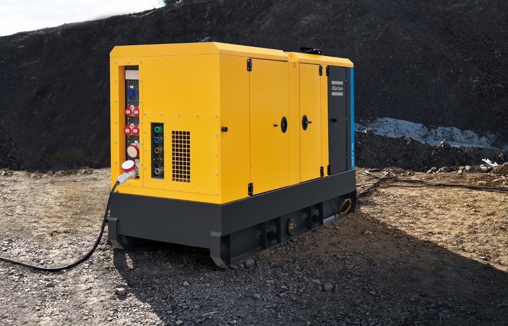 Stromaggregat von Atlas Copco