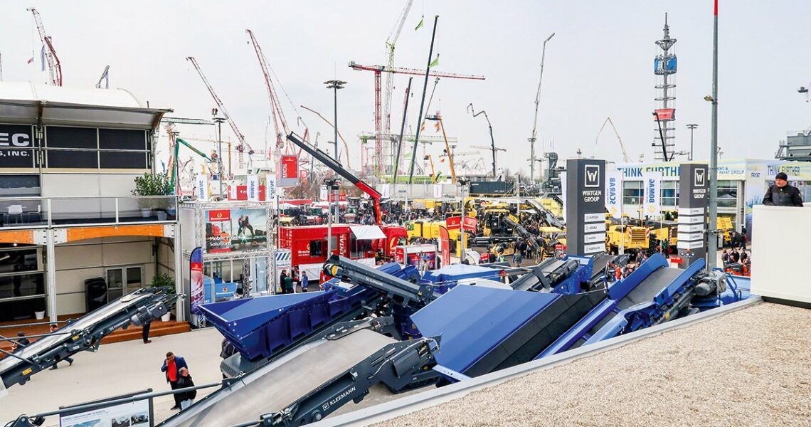 Messegelände der bauma 2019 in München