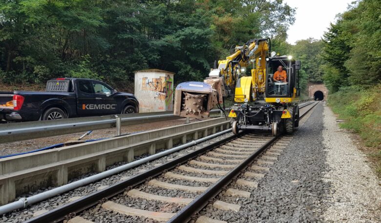 Tunnelsanierung mit Kemroc-Flächenfräse