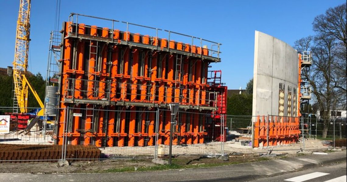 Außenwand des Gesundheitshauses im Elsass
