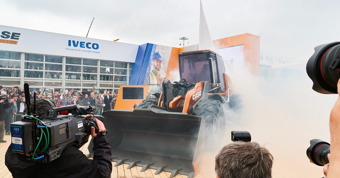 Radlader von Case auf der bauma 2019