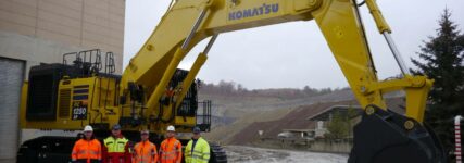 Komatsu Bagger für den Steinbruch