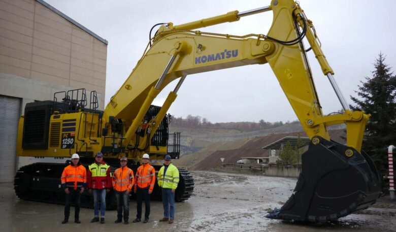 Komatsu Bagger für den Steinbruch