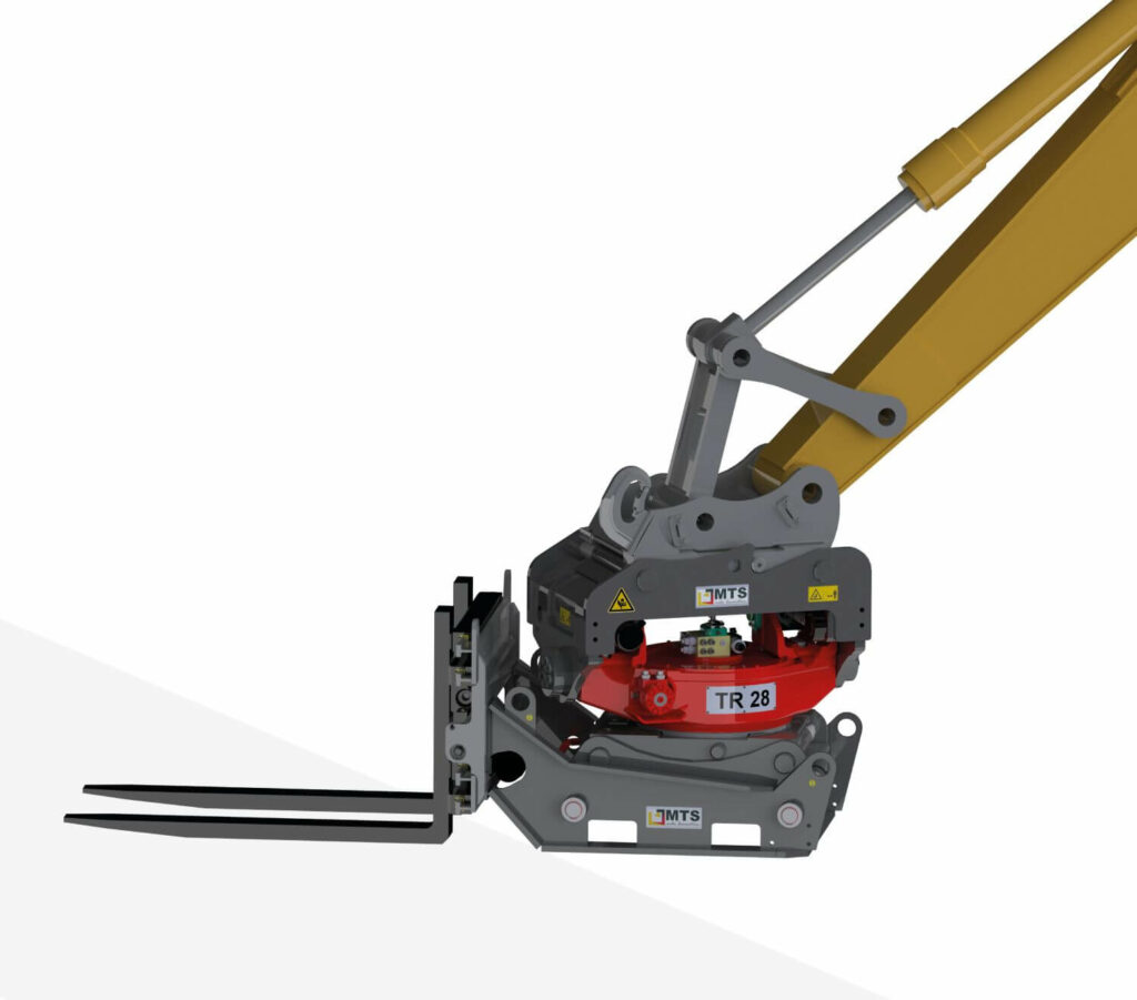 Tiltrotator mit Hubgabel von MTS