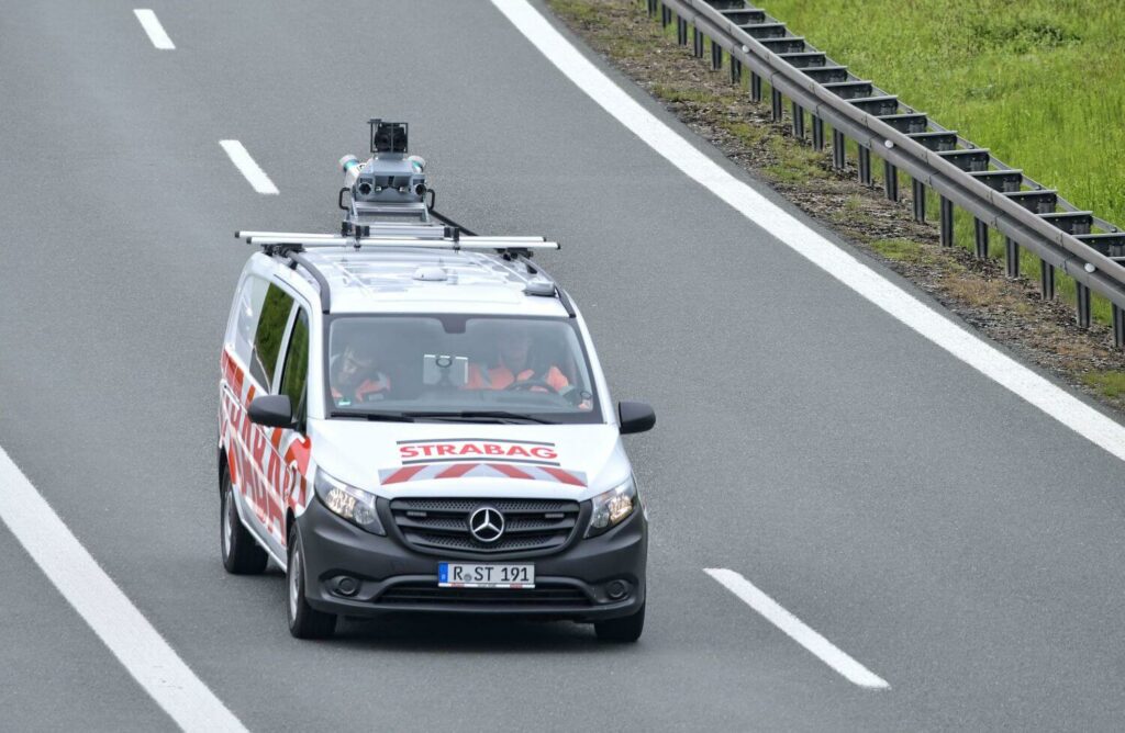 Mobile Mapping auf einer Autobahn