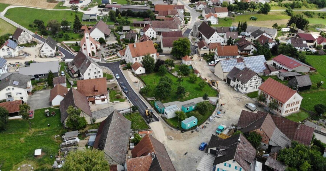 Deutschlands erste Modellbaustelle für BIM im Tiefbau im schwäbischen Erbstetten