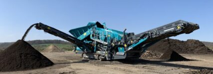 Powerscreen-Siebanlage für die Bodenreinigung