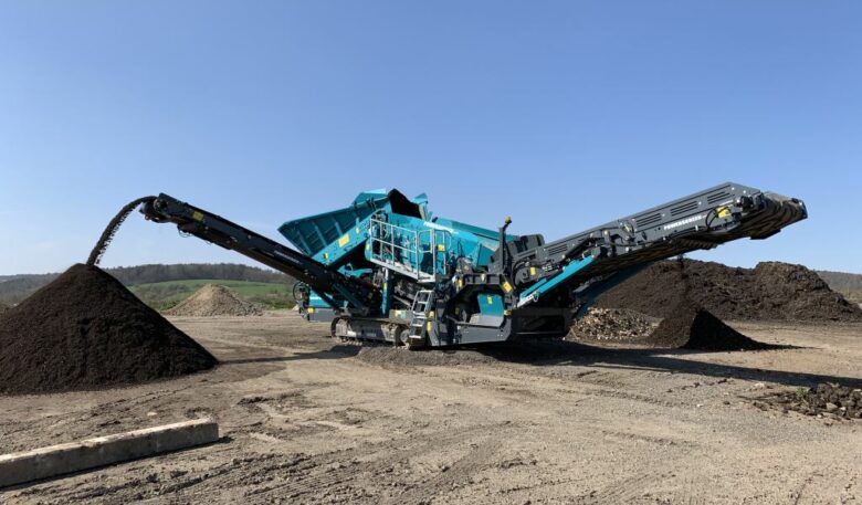 Powerscreen-Siebanlage für die Bodenreinigung