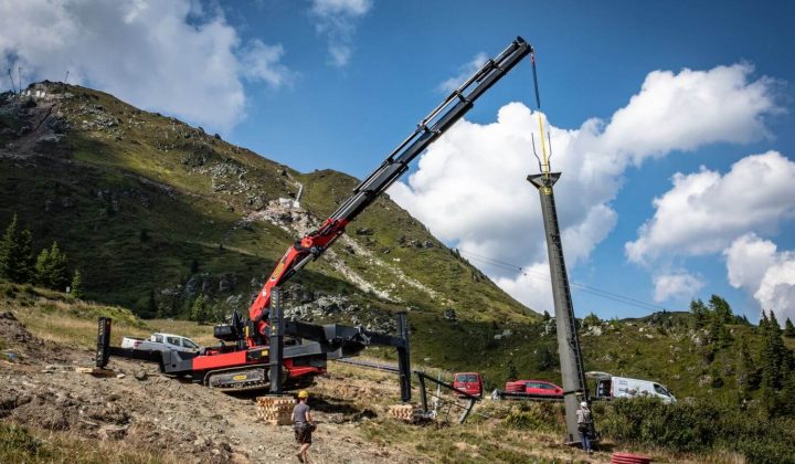 Crawler Crane PCC 115.002 von Palfinger im Geländeeinsatz