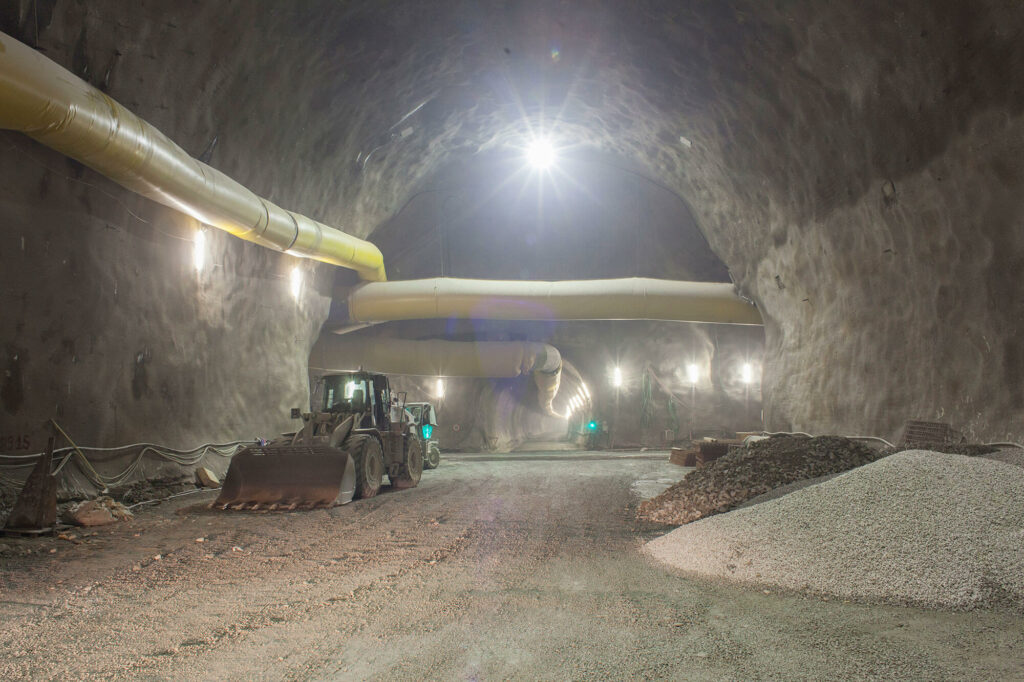 Bau des Baulos Pfons-Brenner-Tunnel