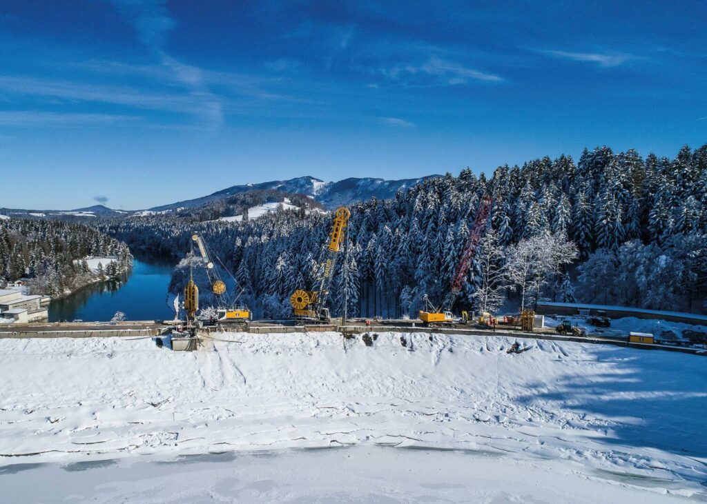 Sanierung des Forggensee-Staudamm