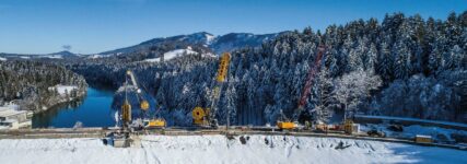 Forggensee-Staudamm wieder in Betrieb