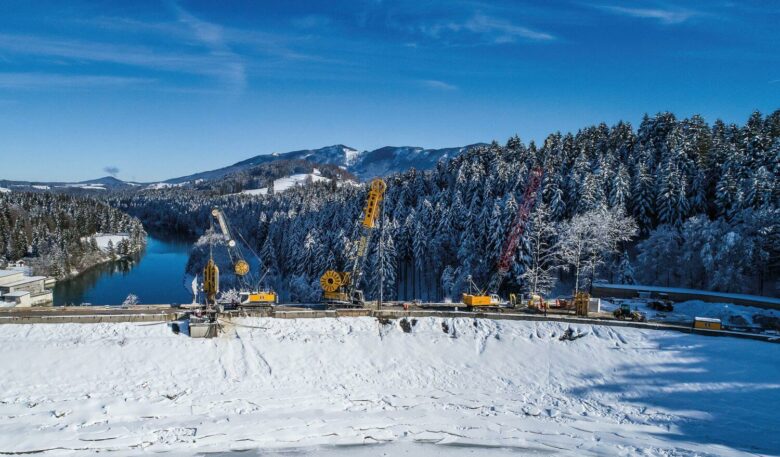 Forggensee-Staudamm wieder in Betrieb