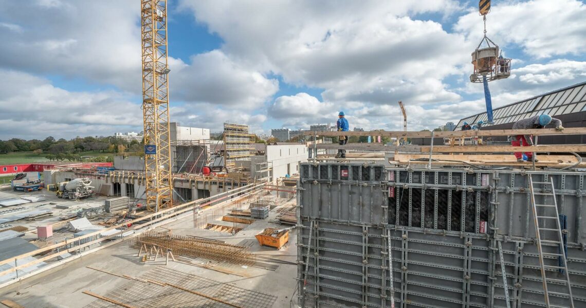 Bau neuer Gebäude der TU München