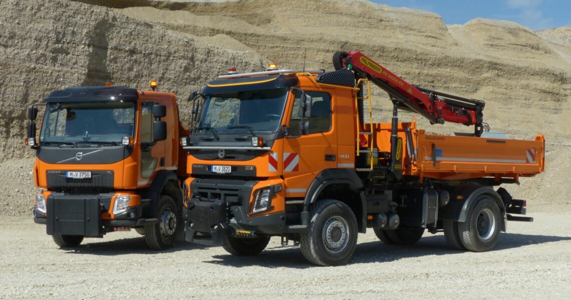 Volvo FMX 460 4x4 und der Volvp FL 280 4x4