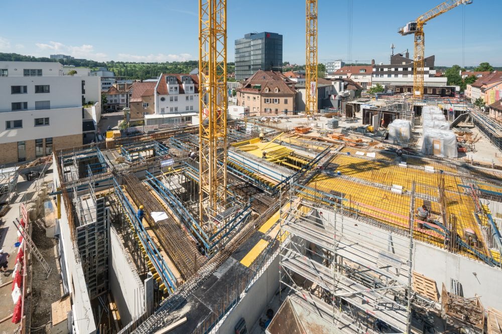 Luftaufnahme Baustelle Innenstadt