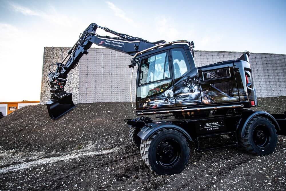 Truckstyling für Volvo-Bagger