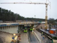 Balanceakt am Frankenschnellweg