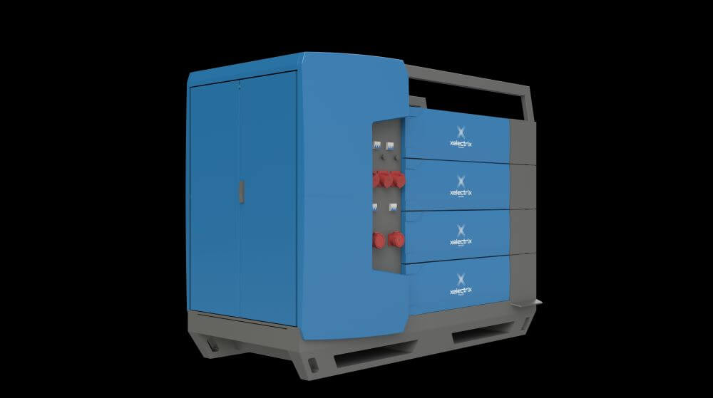 Ein Baustein der CO2-neutralen Baustelle Hybrid-Generator