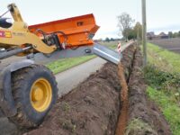 Material-Verteilschaufel vereinfacht Einsanden