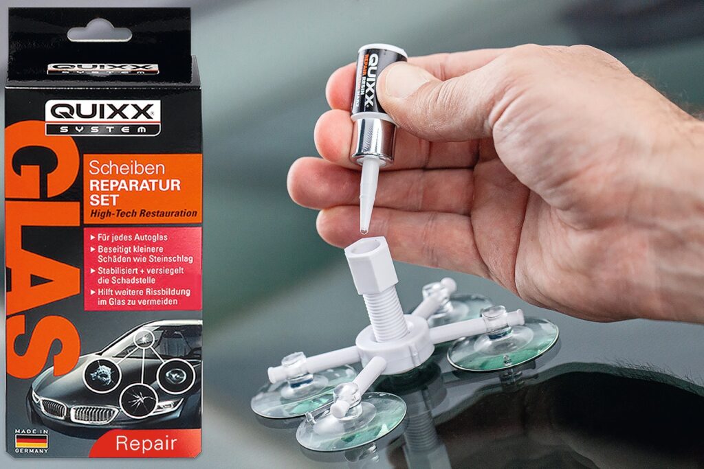 Reparaturset für unterwegs Scheibenreparaturset Quixx von E.V.I.